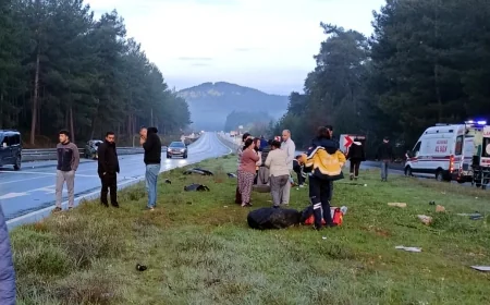 Yatağan yolunda kaza 1 ölü 1 yaralı