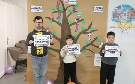 Çoraplar farkındalık için boyandı