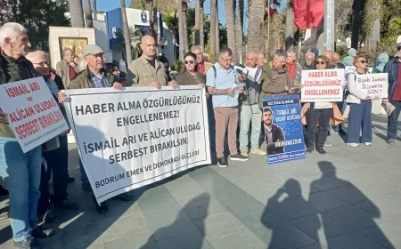 Bodrum Emek ve Demokrasi Güçleri’nden. gazetecilere özgürlük açıklaması