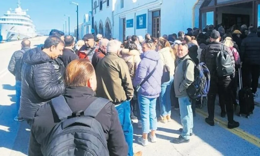 Türkiye Yunanistan gümrüklerinde  yeni uygulama felç etti ... Yunanistan gümrüğünde Biyometrik faciası yaşanıyor, saatlerce kuyruktalar