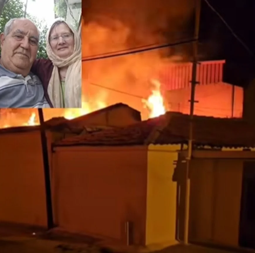 Ev yangınında karı koca yaşamını yitirdi