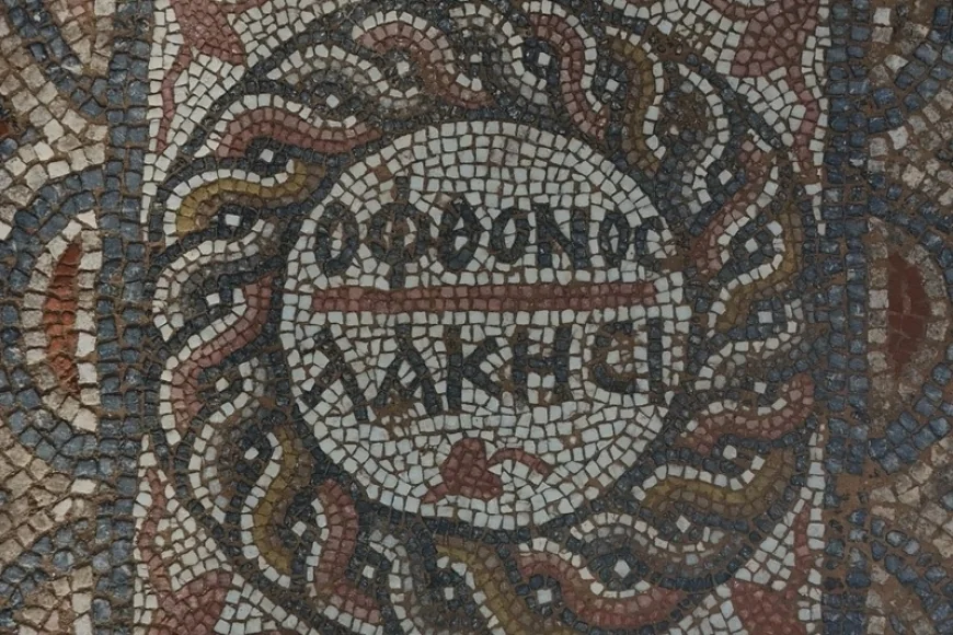 Antik kentte ‘Kıskananlar Çatlasın’ Mozaiği Bulundu