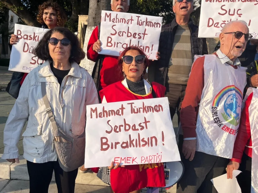 Bodrum’da Mehmet Türkmen serbest bırakılsın eylem ve basın açıklaması