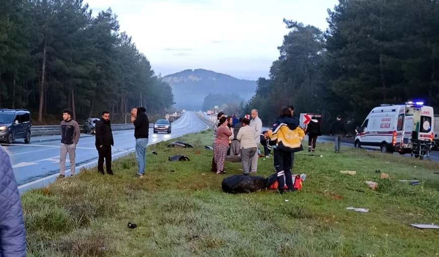 Yatağan yolunda kaza 1 ölü 1 yaralı