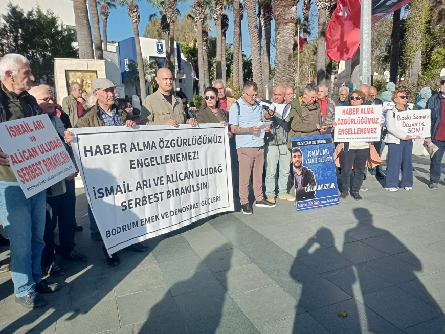 Bodrum Emek ve Demokrasi Güçleri’nden. gazetecilere özgürlük açıklaması