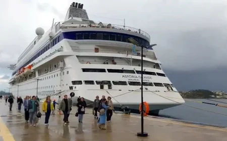 Bodrum’a sezonun ilk turist gemisi geldi