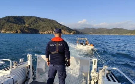 Balık tutarken Kabusu Yaşadı...Açık Denize  Sürüklenen Teknedeki Kişi Kurtarıldı