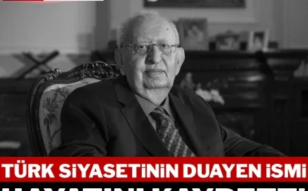 Eski TBMM Başkanı Hüsamettin Cindoruk hayatını kaybetti!