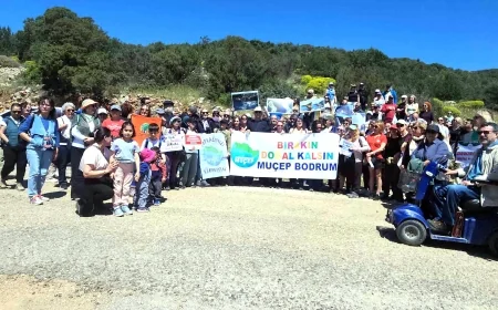 DOĞA KIYI TALANINA TEPKİ GÖSTERDİLER...Bodrum’da kenet karşı işlenen rant ve talan eylemi yaptılar