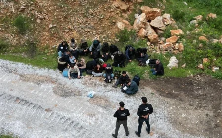 Mumcular’da 15 Düzensiz Göçmen Yakalandı