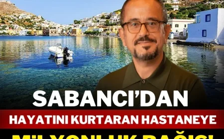 Bodrum'a komşu Yunan adası...Sabancı’nın bağışı komşu adanın hastanesini ihya etti, doktorlar teşekkür etti