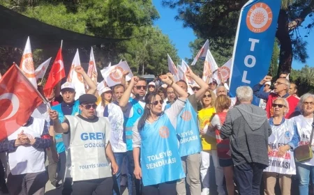 Hamipag Resort Sea Garden Otel’inde 6.gün grevinde işçilere destek yağdı