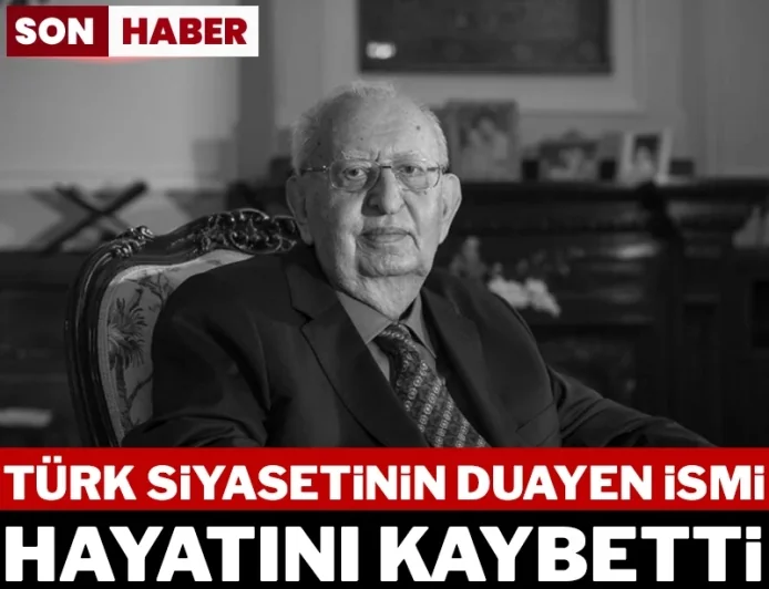 Eski TBMM Başkanı Hüsamettin Cindoruk hayatını kaybetti!