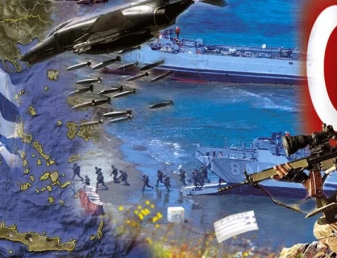 Yunan Ege ve Akdeniz’de ateşle oynuyor. savaş senaryoları bile hazır Yunan basınında savaş  çığlıkları atılıyor