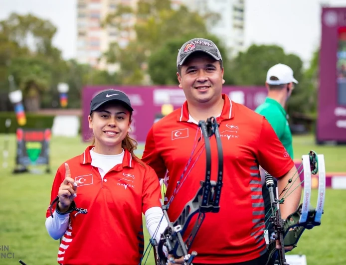 Muğlalı Okçular Hazal ve Emircan’dan Altın Madalya