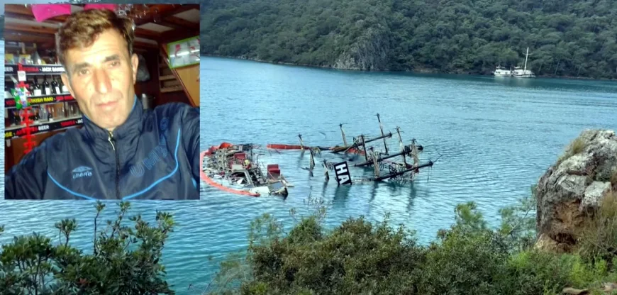 Ölü denizde fırtına tekne batırdı bir kişi öldü