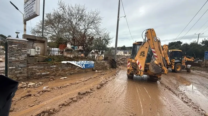 Erminio fırtınası Yunanistan’ı vurdu: 1 kişi sel sularına kapılıp öldü