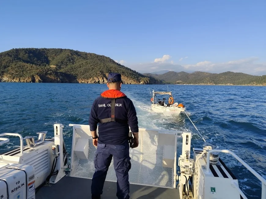 Balık tutarken Kabusu Yaşadı...Açık Denize  Sürüklenen Teknedeki Kişi Kurtarıldı