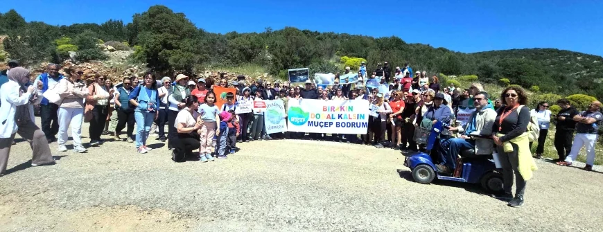 DOĞA KIYI TALANINA TEPKİ GÖSTERDİLER...Bodrum’da kente karşı işlenen rant ve talan eylemi yaptılar
