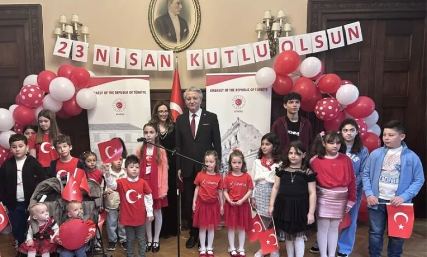 Atina'da 23 Nisan Ulusal Egemenlik ve Çocuk Bayramı  kutlandı