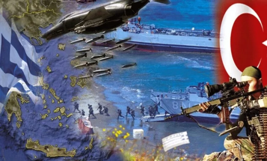 Yunan Ege ve Akdeniz’de ateşle oynuyor. savaş senaryoları bile hazır Yunan basınında savaş  çığlıkları atılıyor