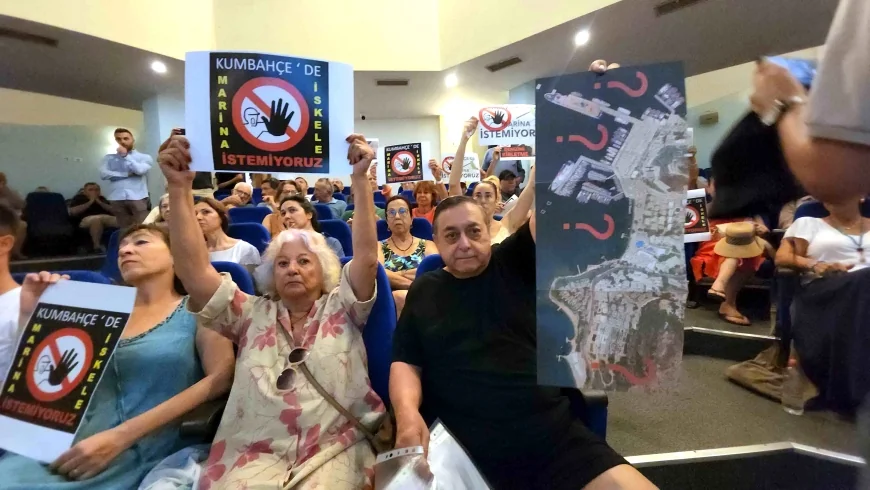 Bodrum'un iki halk plajında liman projesine sert tepki