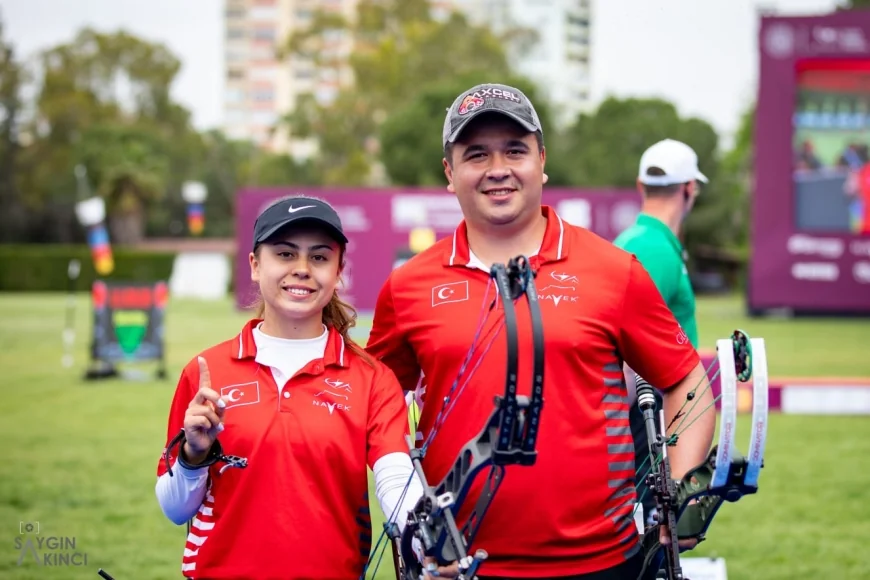 Muğlalı Okçular Hazal ve Emircan’dan Altın Madalya