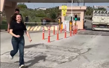 Esra Işık tahliye edildi, cezaevinden koşarak çıktı