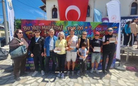 Bodrumlu atletlerden  Phokia Yarı Maratonu’nda ödül yağmuru