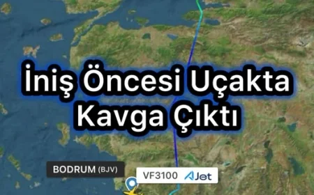 Bodrum uçağında kavga çıktı kabin ekibi uçaktaki gerginliği büyümeden önledi