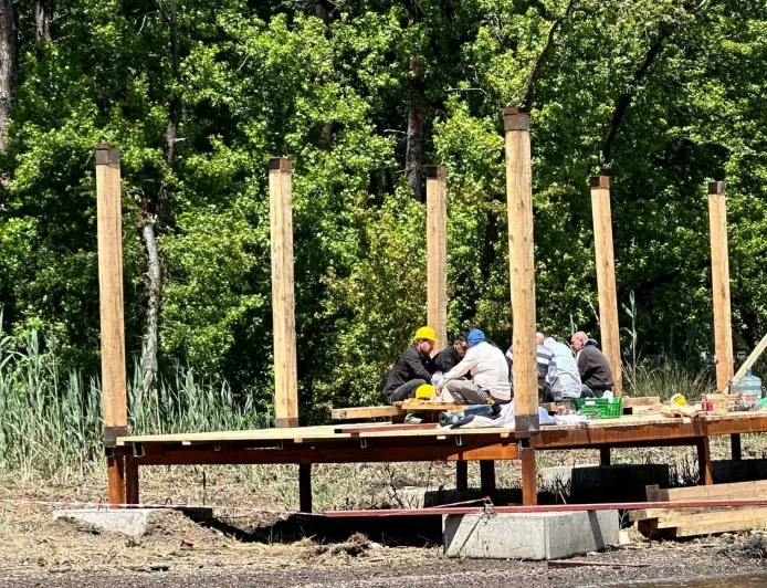 Osmanağa Koyu halka açık olacak dediler betonlaşmayı başlattılar