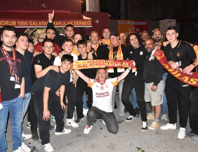 Bodrum’da Galatasaray’ın şampiyonluk coşkusu böyle yaşandı