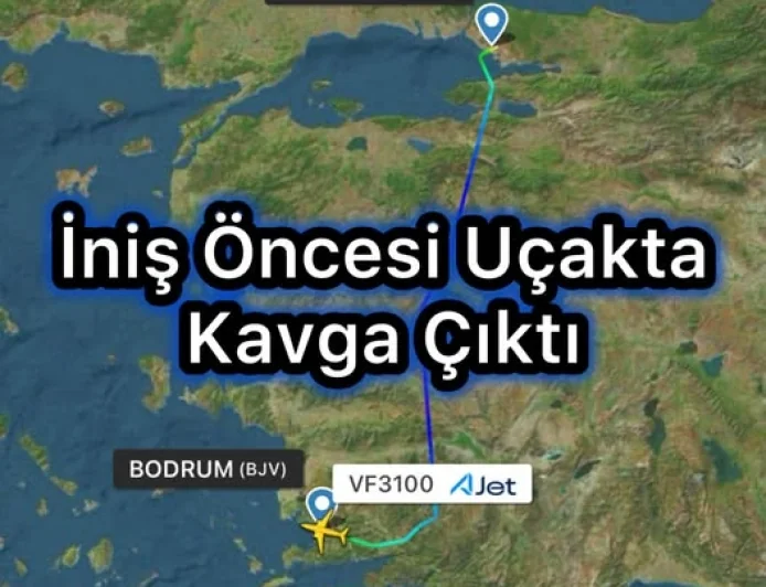 Bodrum uçağında kavga çıktı kabin ekibi uçaktaki gerginliği büyümeden önledi