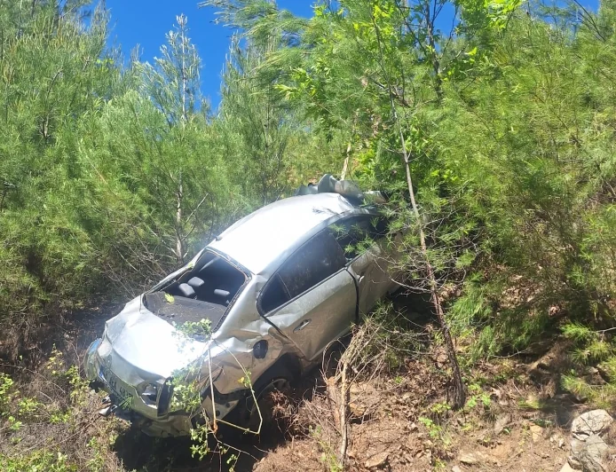 Orman’a uçan otomobilde bir kişi yaşamını yitirdi
