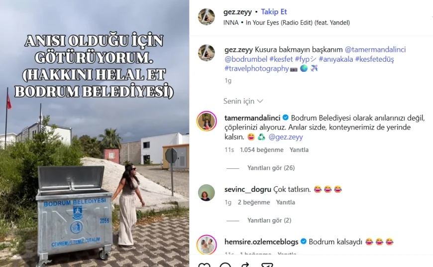 Anısı var dedi çöp konteynırını evine götürdü