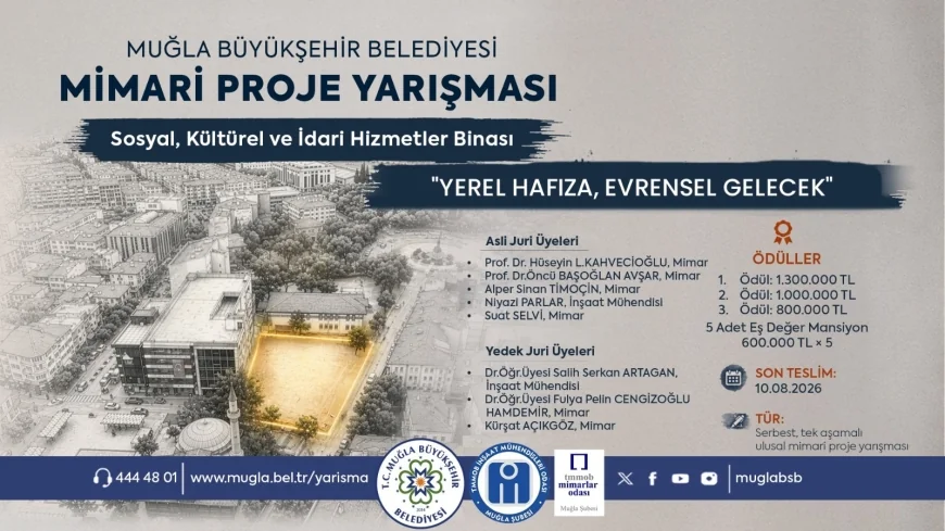 Fikirler Muğla İçin Yarışacak.. Mimari proje yarışması
