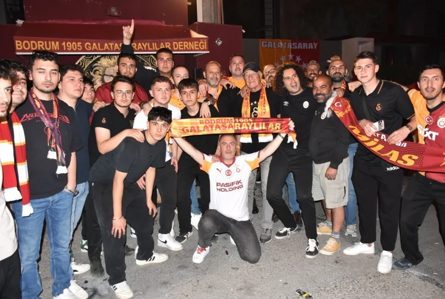 Bodrum’da Galatasaray’ın şampiyonluk coşkusu böyle yaşandı