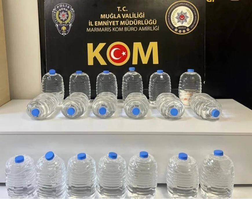 Bayram Öncesi Sahte Alkol Operasyonu: 475 Litre Etil Alkol Ele Geçirildi
