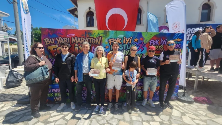 Bodrumlu atletlerden  Phokia Yarı Maratonu’nda ödül yağmuru