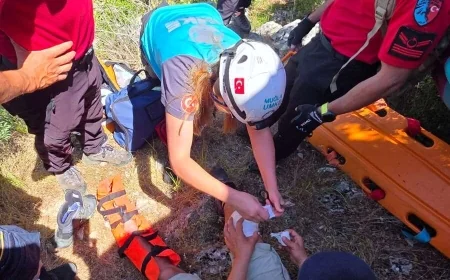 Babadağ’da yamaç paraşütü kazası sezona başladı. 2 yaralı