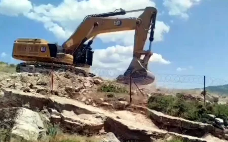 Akbelen’de iş makineleri kabusu evlere 10 metre kadar yaklaştı köylü sokağa fırladı