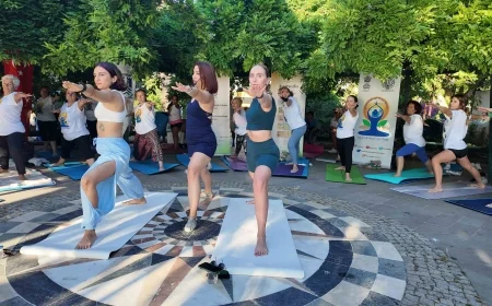 12. Uluslararası Yoga Günü Turgutreis’te kutlandı