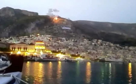 Bodrum’a komşu adada düzenlenen  düğünde dinamit patladı, sesi Bodrum’dan duyuldu, bir kişi öldü