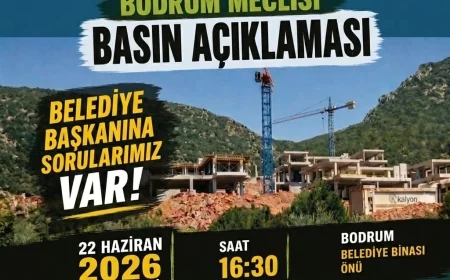 MUÇEP’ten Bodrum Belediyesi Önünde Kalyon İnşaat Tepkisi ve  Basın Açıklaması Çağrısı