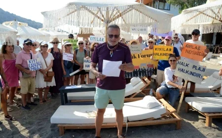 Bodrum sahillerinde “Kıyılar halkındır halkın kalacak” eylemleri Gümüşlük’ten başladı
