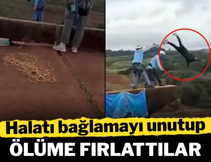 Halatı bağlamayı unutup genç kadını 40 metreden aşağı ölüme yolladılar