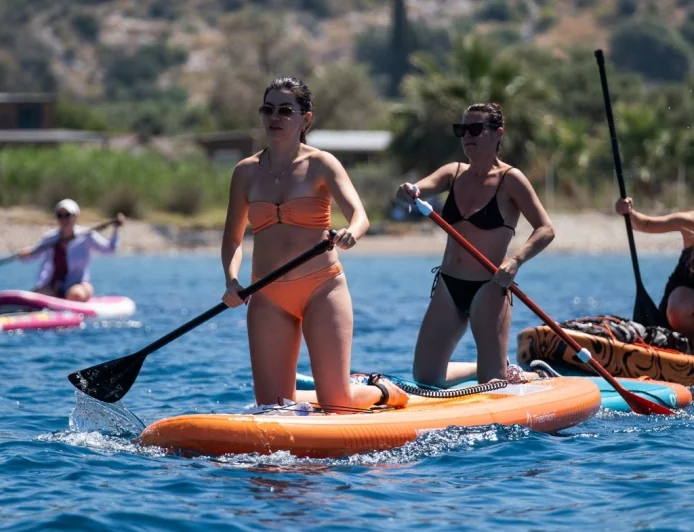 Çökertme  Koyunda Paddle Tutkunları Buluştu, Renkli Görüntüler Oluştu