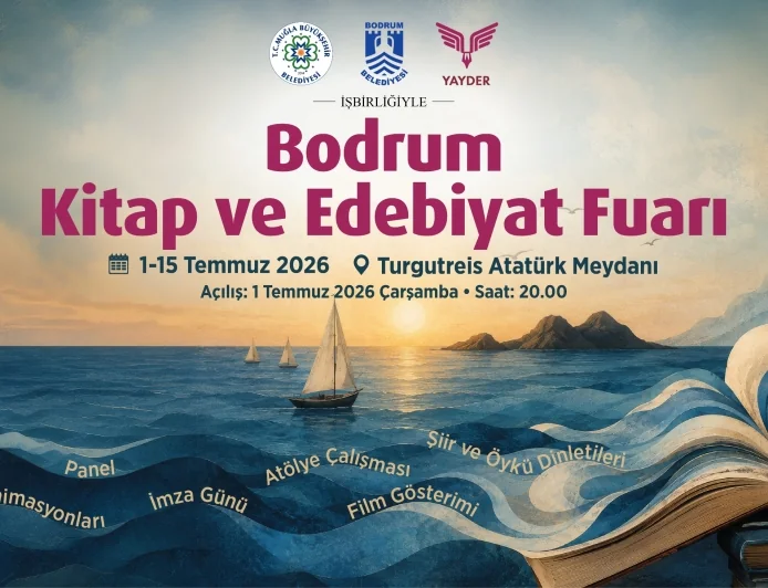 Turgutreis Meydanı 15 gün boyunca edebiyatla buluşacak