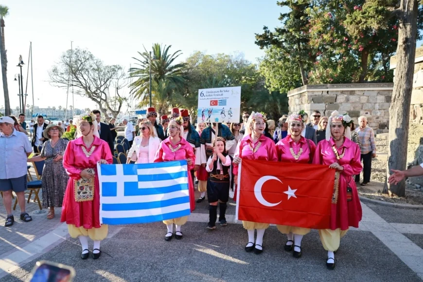 Bodrum’a komşu İstanköy adasında dostluk rüzgarları esti