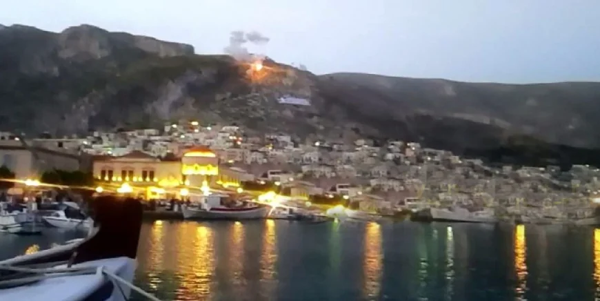 Bodrum’a komşu adada düzenlenen  düğünde dinamit patladı, sesi Bodrum’dan duyuldu, bir kişi öldü